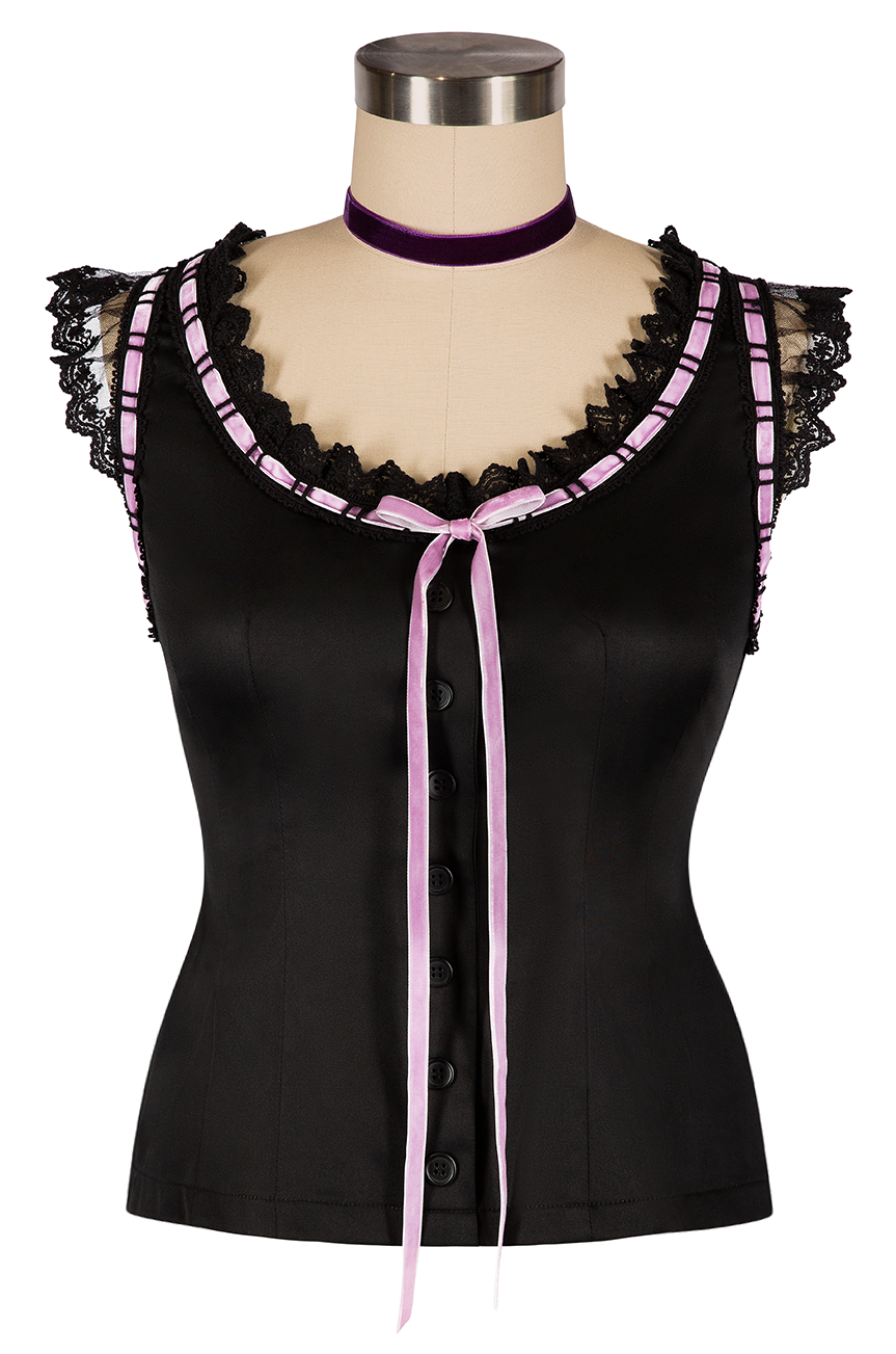 La Fleur Mystique Camisole (Black)