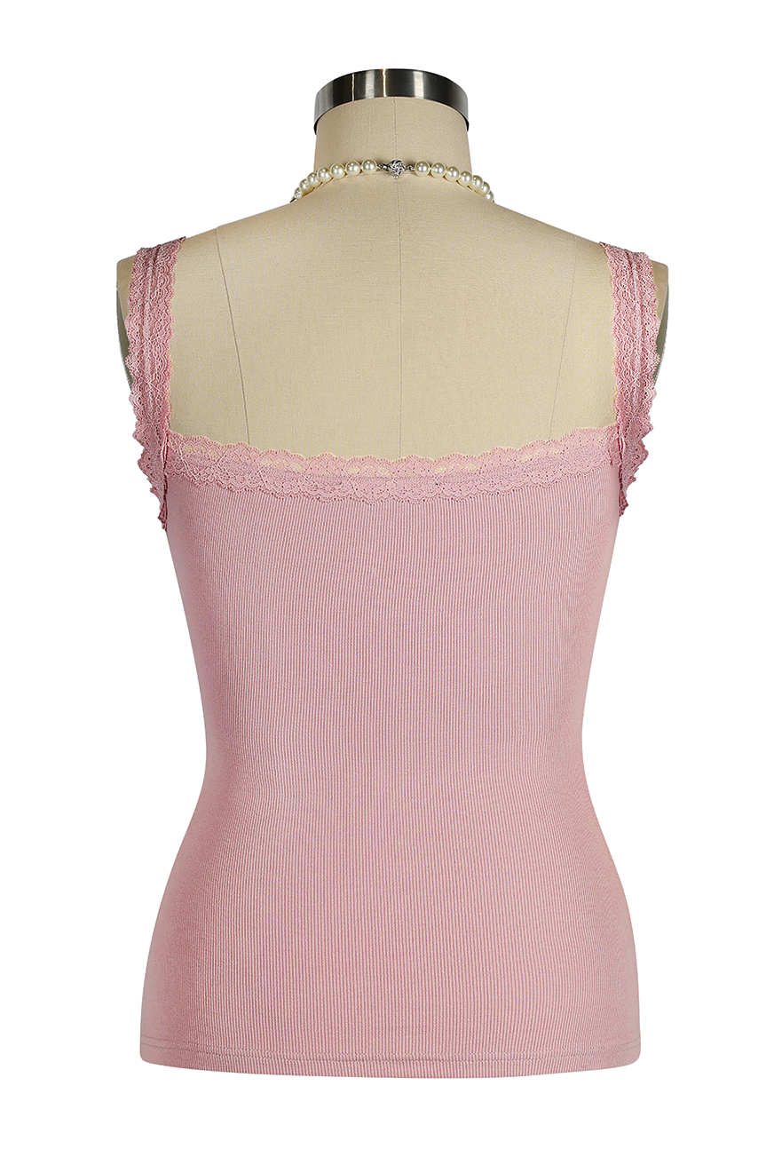 D'Amour Button Up Follies Singlet (Lilac)
