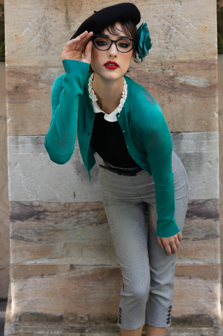 Belle Boheme Cardigan (Green)