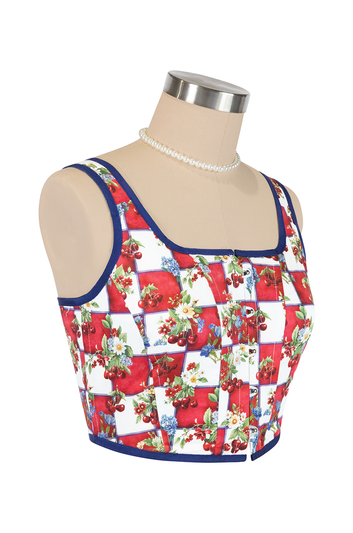 Cherry Bomb Crop Corset