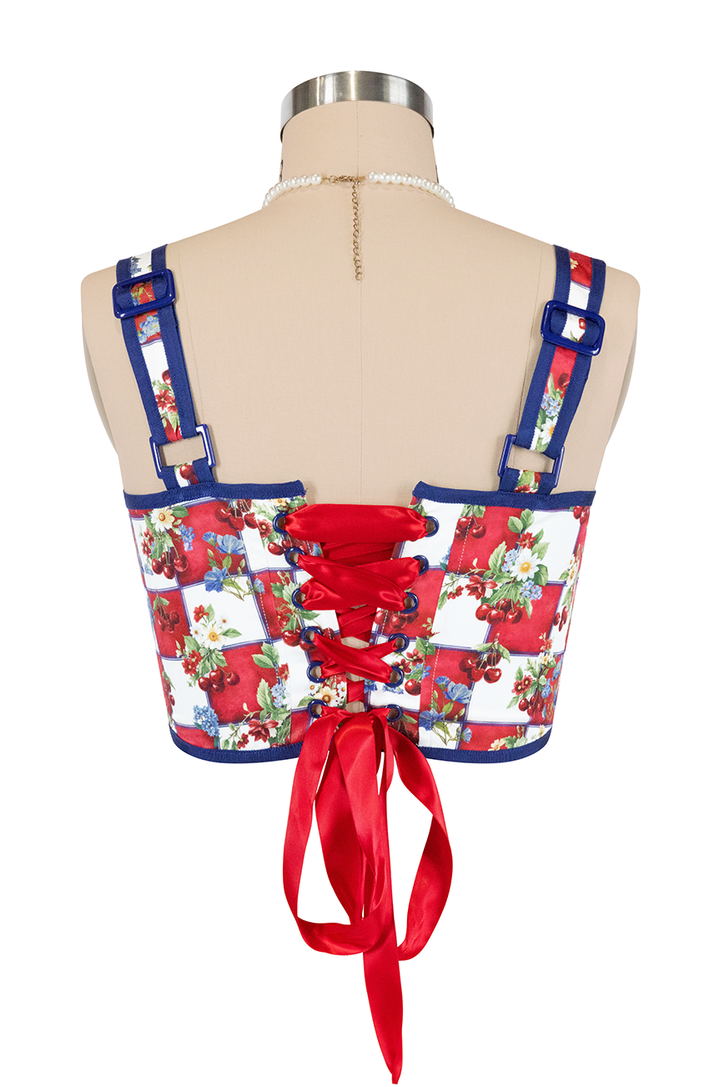 Cherry Bomb Crop Corset