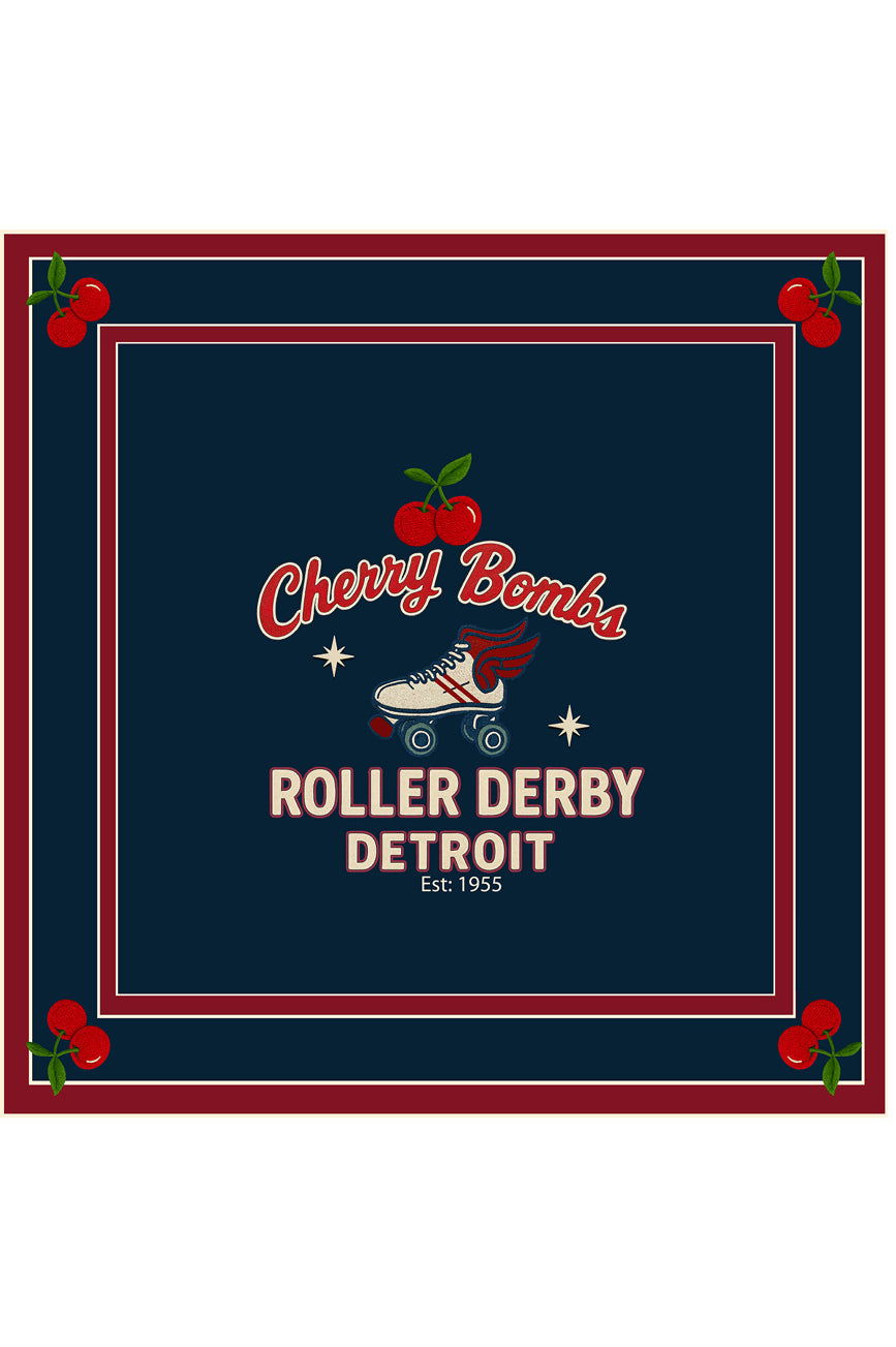 Cherry Bomb Scarf (Roller Derby)