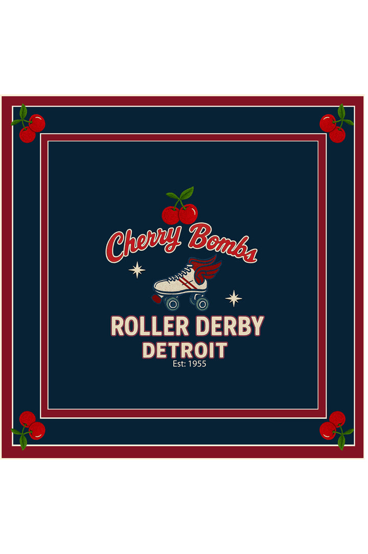 Cherry Bomb Scarf (Roller Derby)