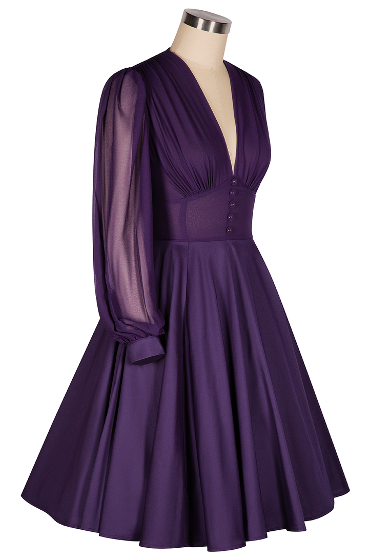 La Fleur Mystique Classic Dress (Purple)