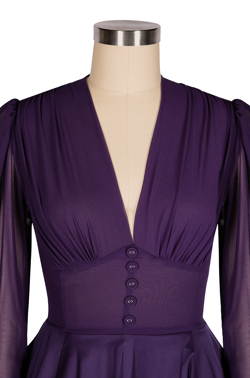 La Fleur Mystique Classic Dress (Purple)