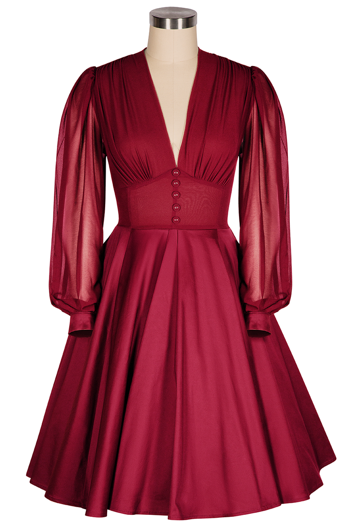 La Fleur Mystique Classic Dress (Red)