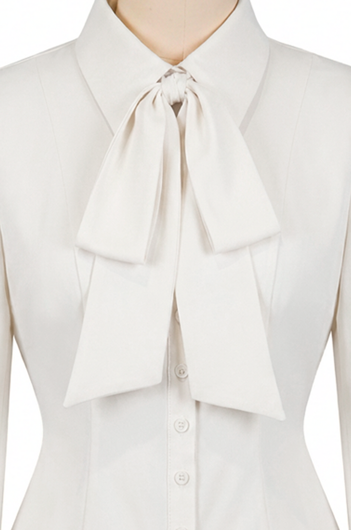 Office Affair Classic Blouse (White)