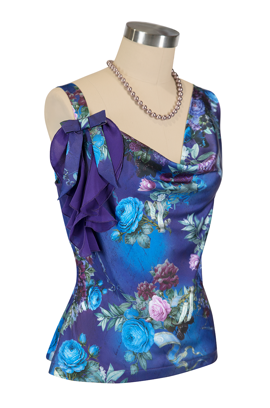 Mon Amour Cowl Top (Print)