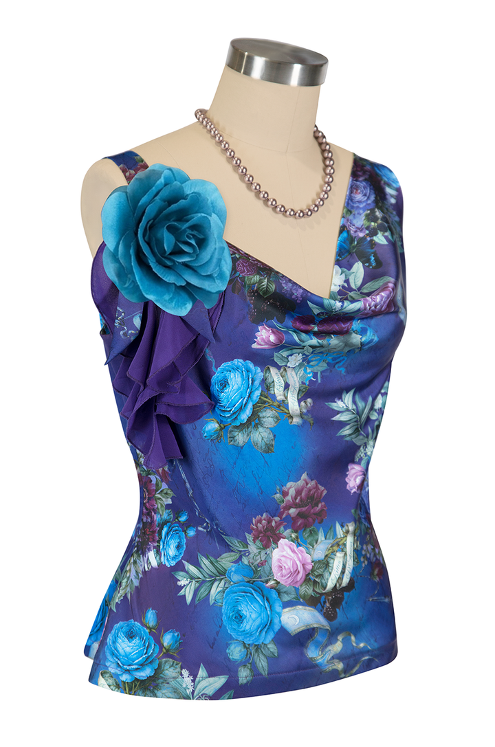 Mon Amour Cowl Top (Print)
