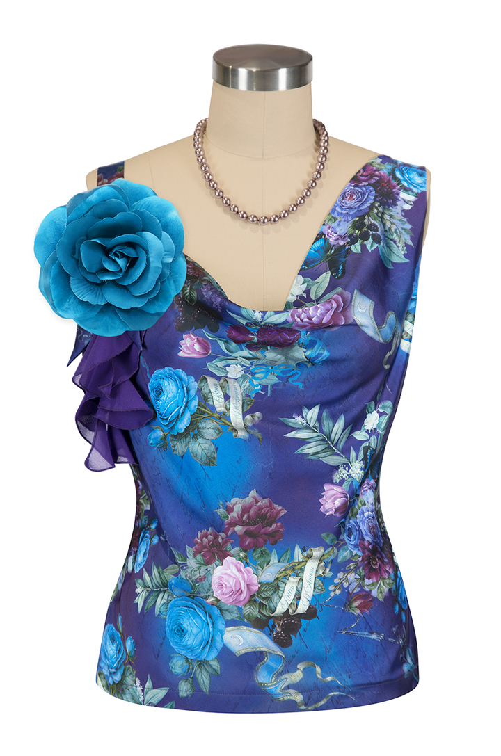 Mon Amour Cowl Top (Print)