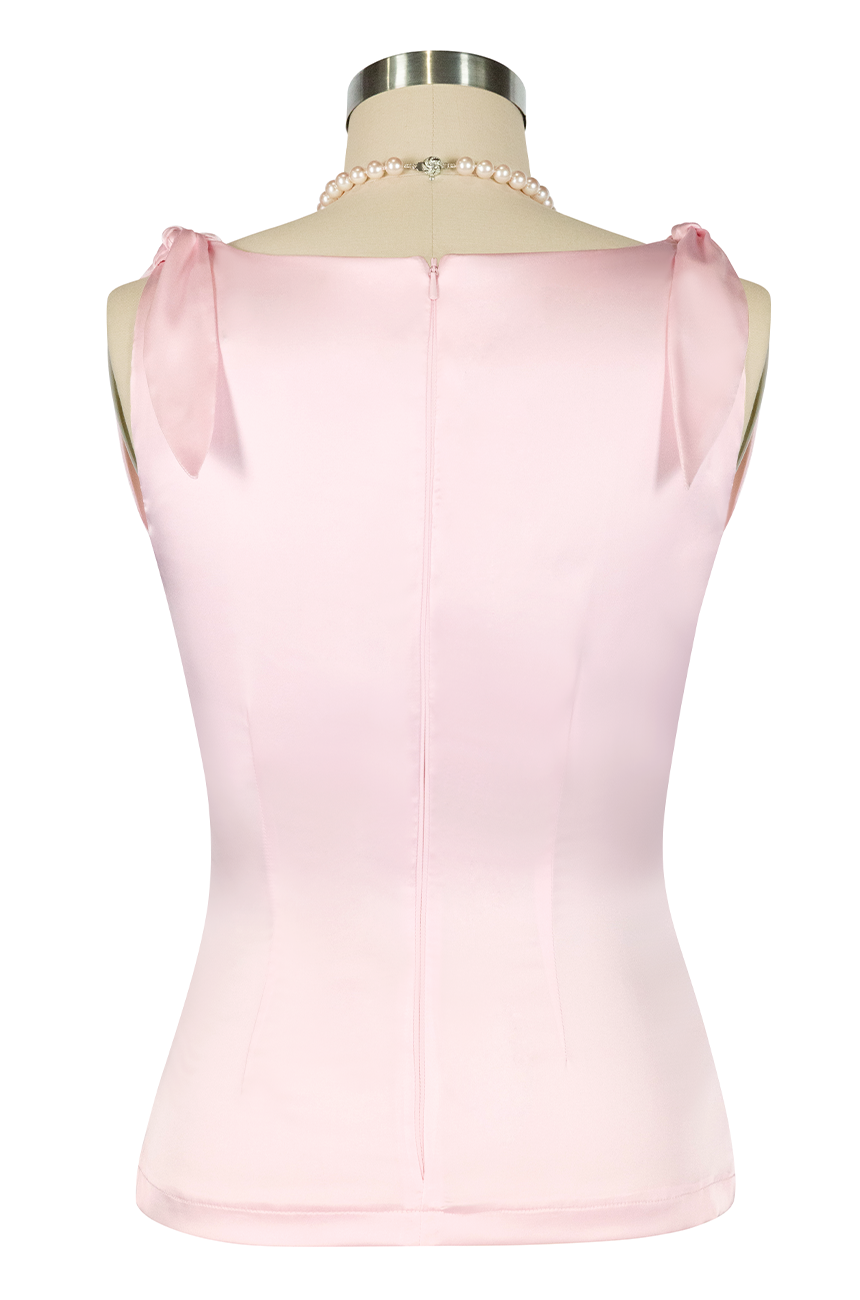 La Vita Romantica Cowl Top (Pink)