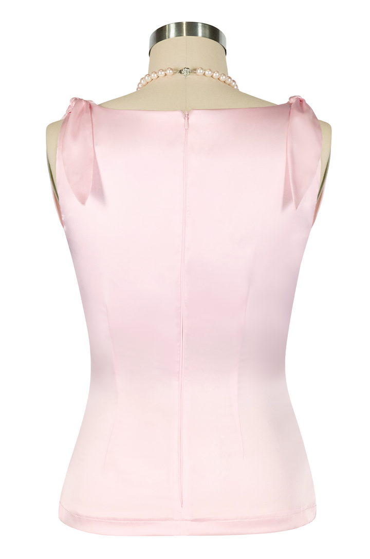 La Vita Romantica Cowl Top (Pink)
