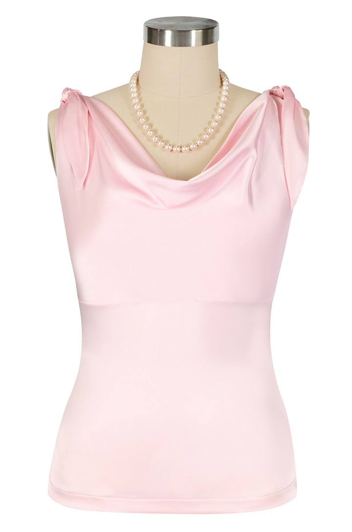 La Vita Romantica Cowl Top (Pink)