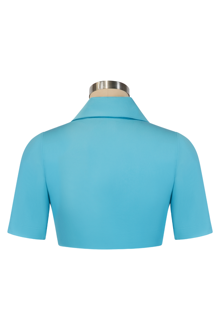 Mermaid and The Monster Crop Jacket (Blue)