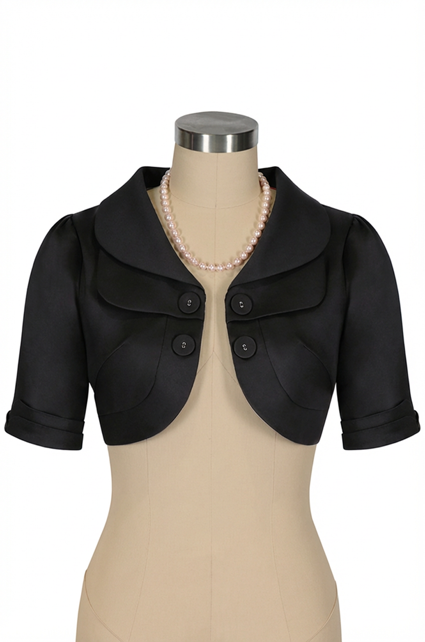 D'Amour Crop Jacket (Black)