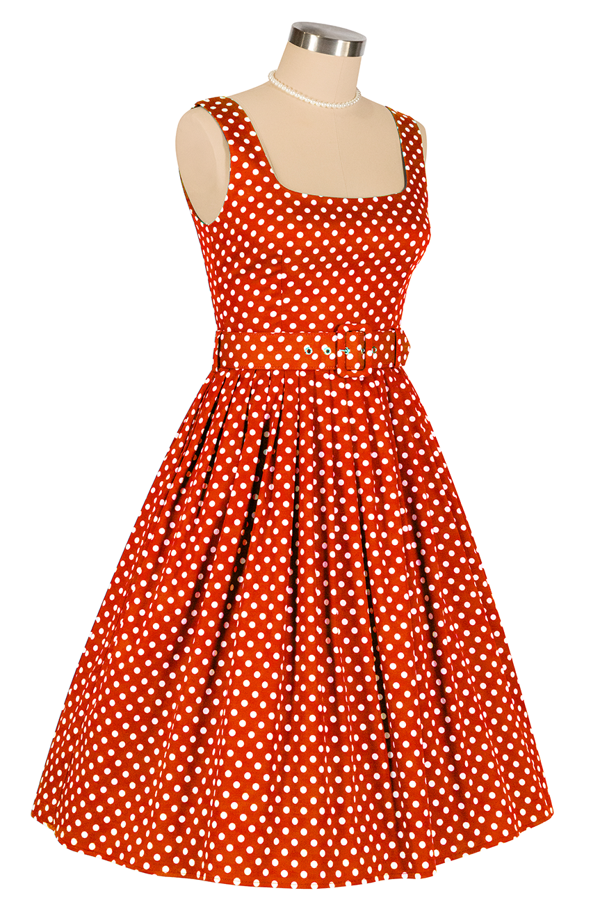 Dottie Darling Dress (Cherry Red)