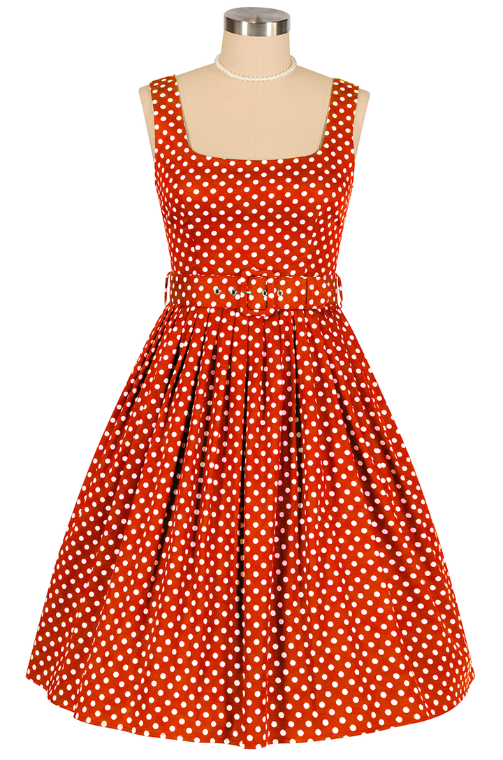 Dottie Darling Dress (Cherry Red)