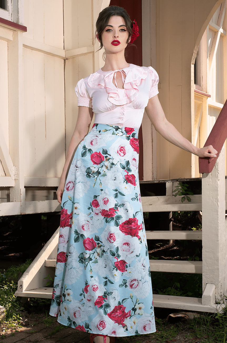 Tea Rose Maxi Skirt - Kitten D'Amour