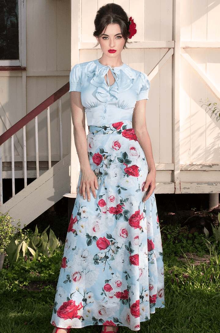 Tea Rose Maxi Skirt - Kitten D'Amour