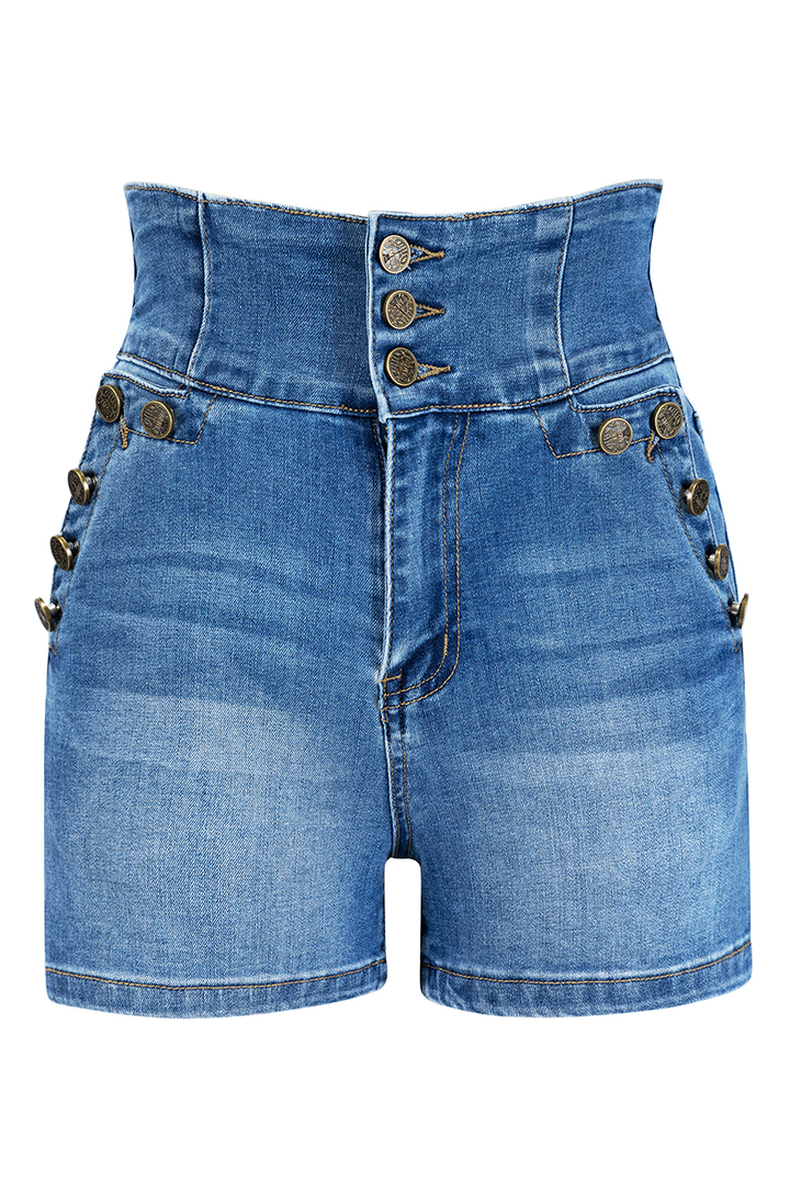 Monterey Denim Shorts (Dark Denim)