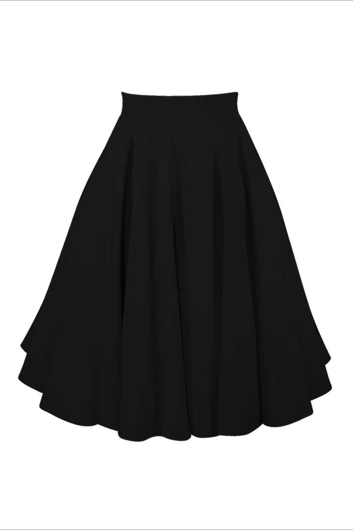 Miss Strawberry Pageant Classic Skirt (Black) - Kitten D'Amour