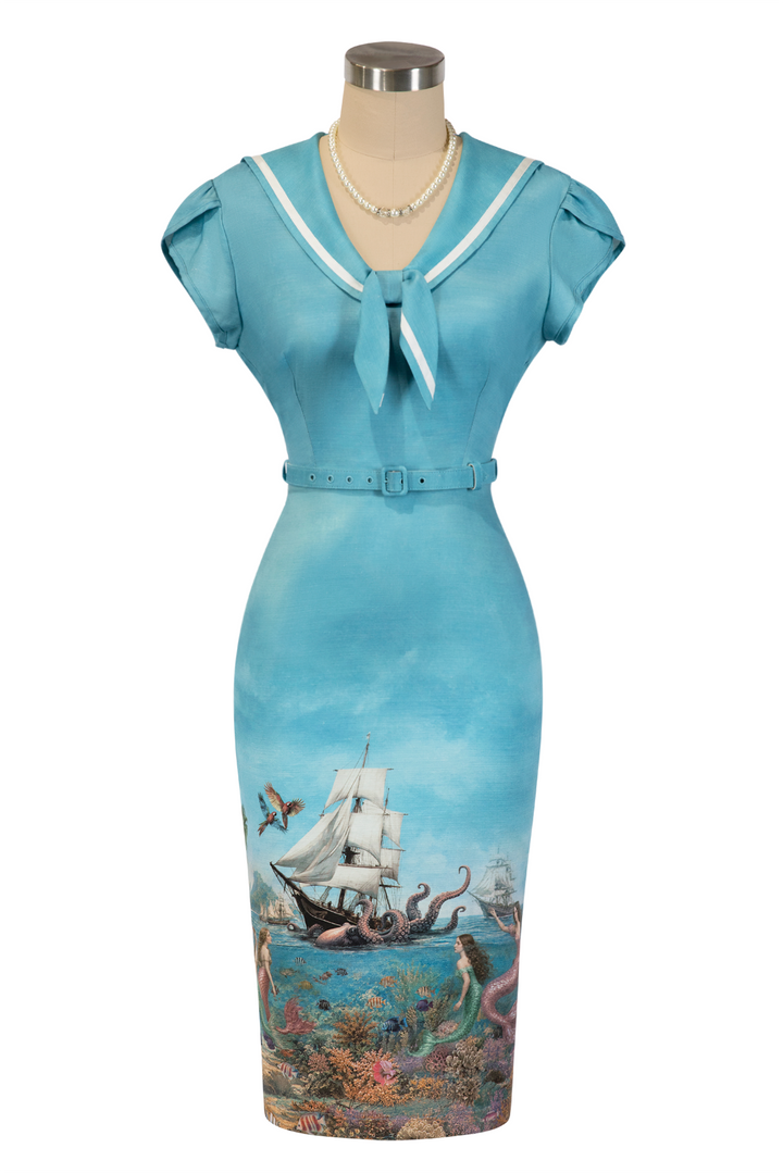 Mermaid and The Monster Wiggle Dress (Print)