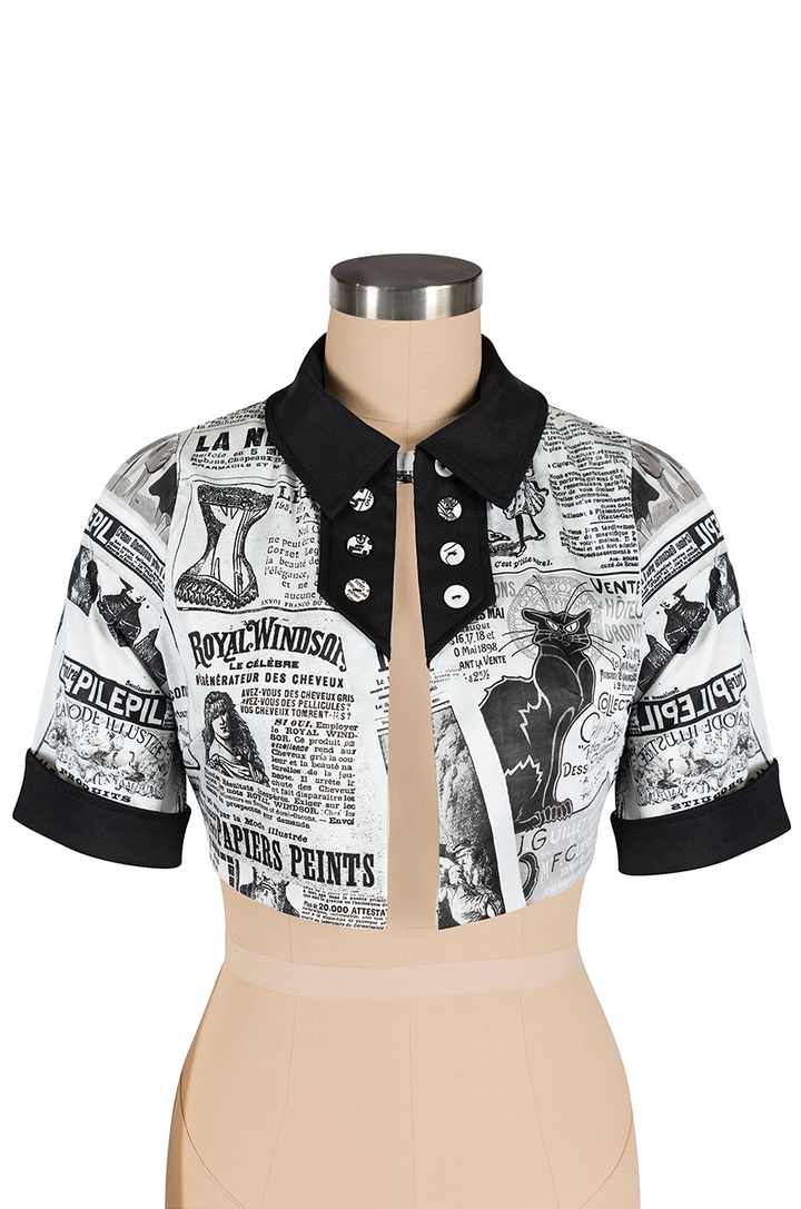 Read All About It Crop Jacket