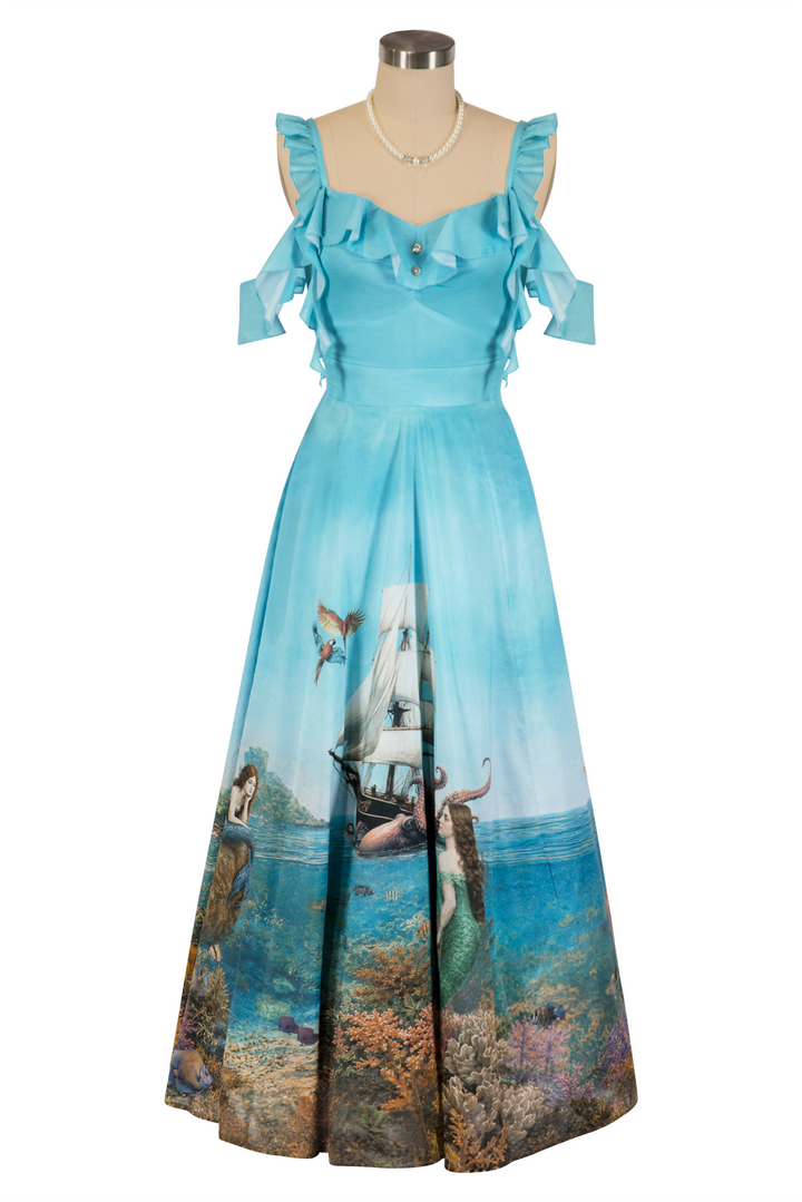 Mermaid and The Monster Maxi Dress (Print)