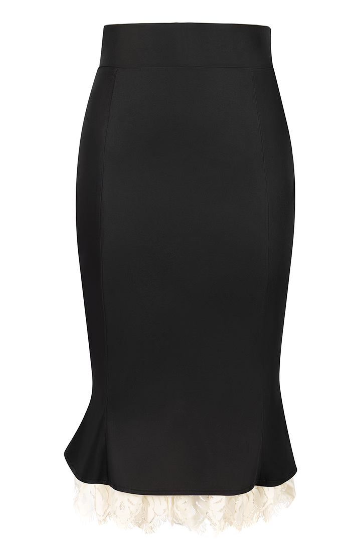 Kitten Noir Wiggle Skirt