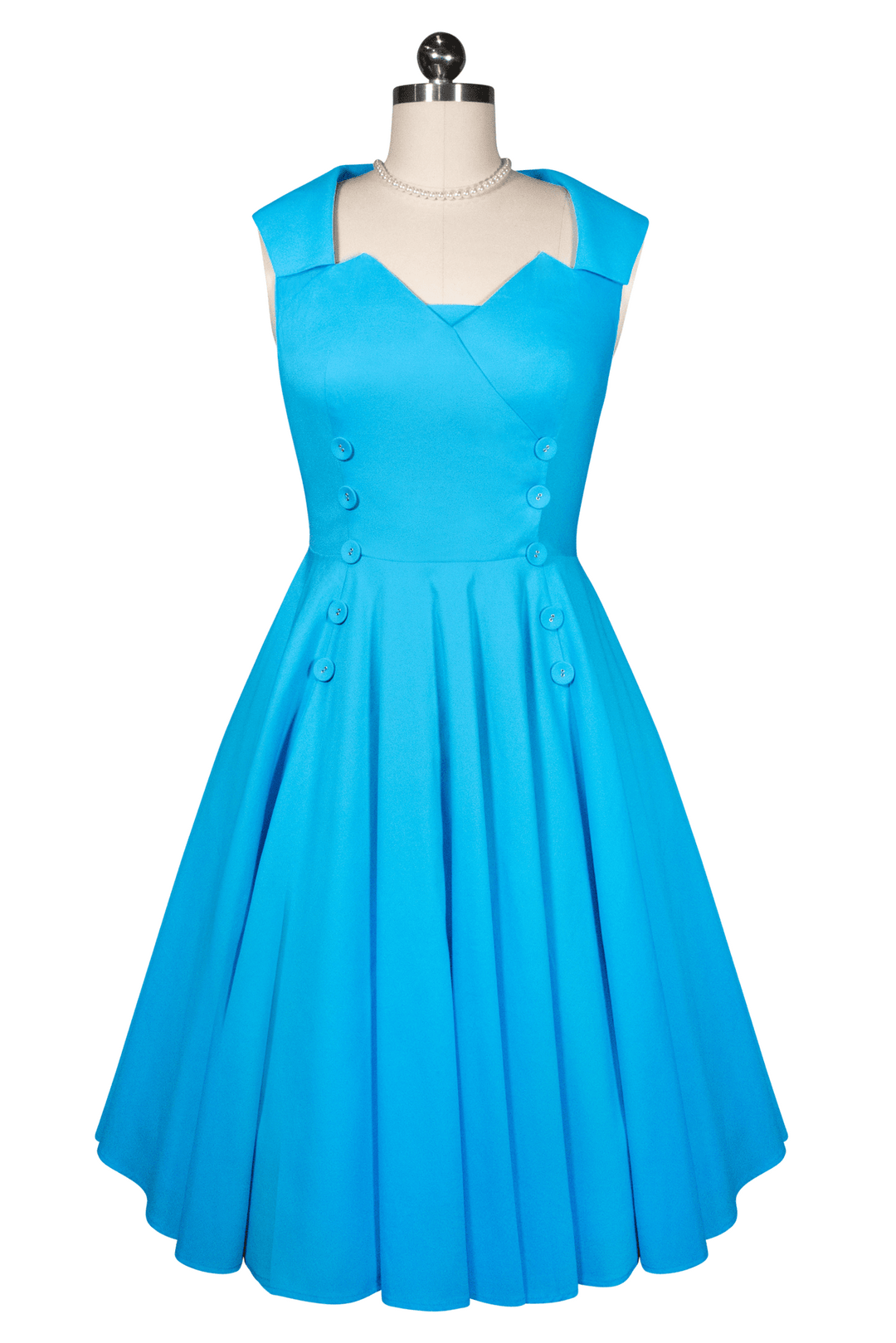 D'Amour Moonlight Cocktail Dress (Blue) - Kitten D'Amour