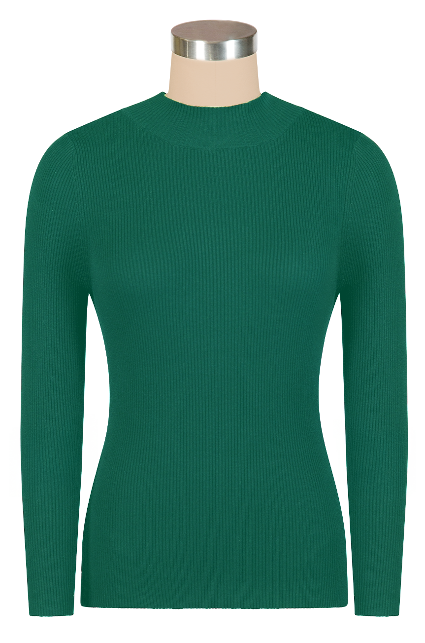 TurtleNeck Knit Top (Green)
