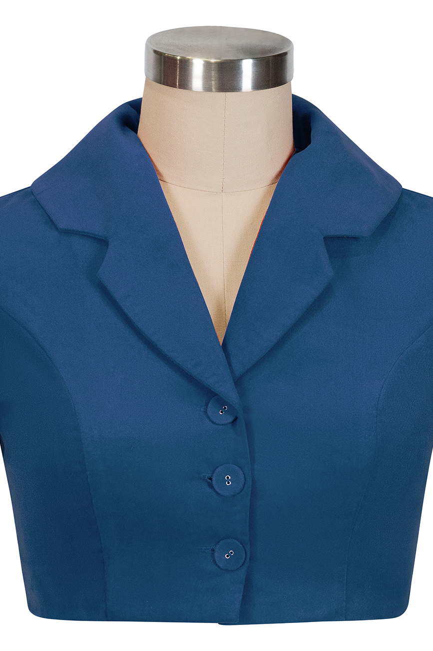 Harptree Village Crop Jacket (Blue)