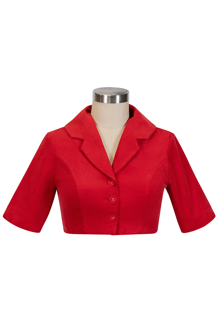Harptree Village Crop Jacket (Red)