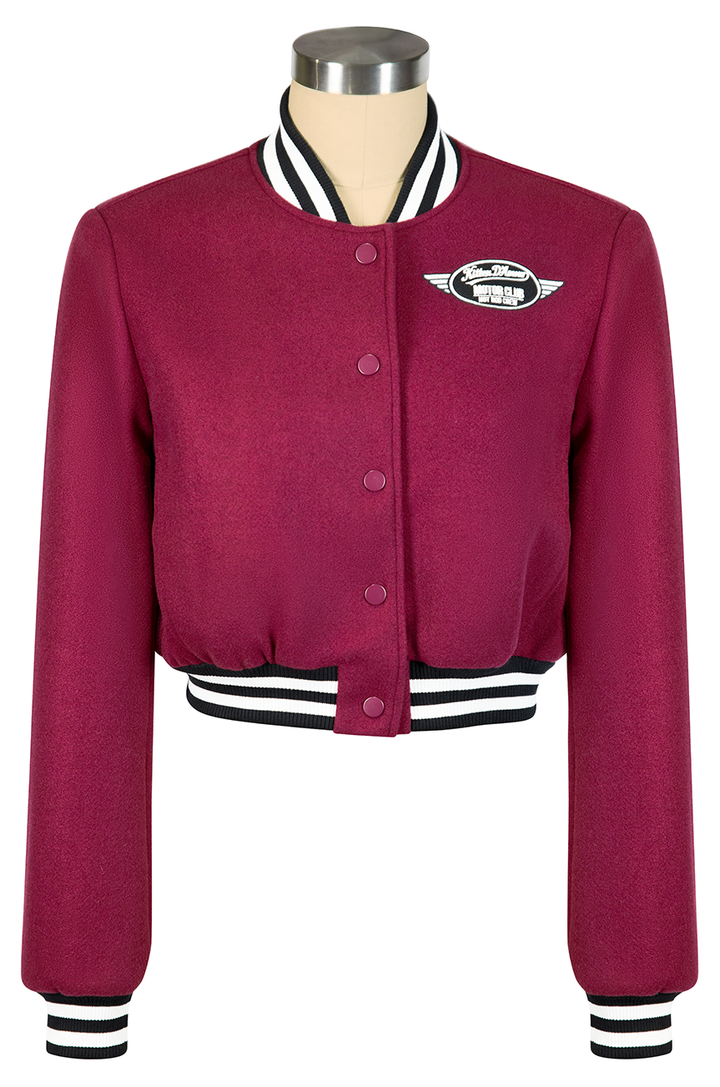 Car Club Jacket (Burgundy)