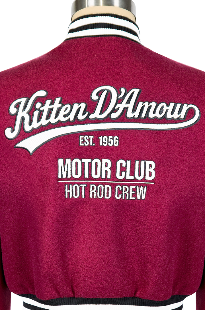 Car Club Jacket (Burgundy)