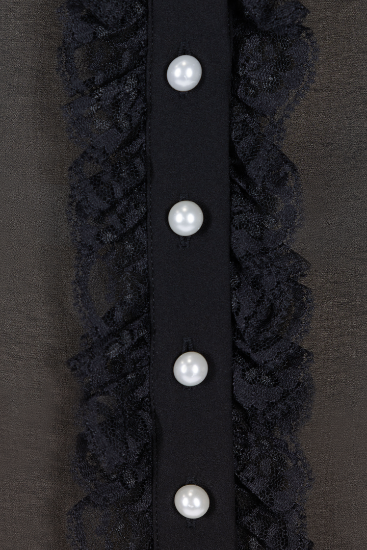 Kitten Noir Blouse (Black)