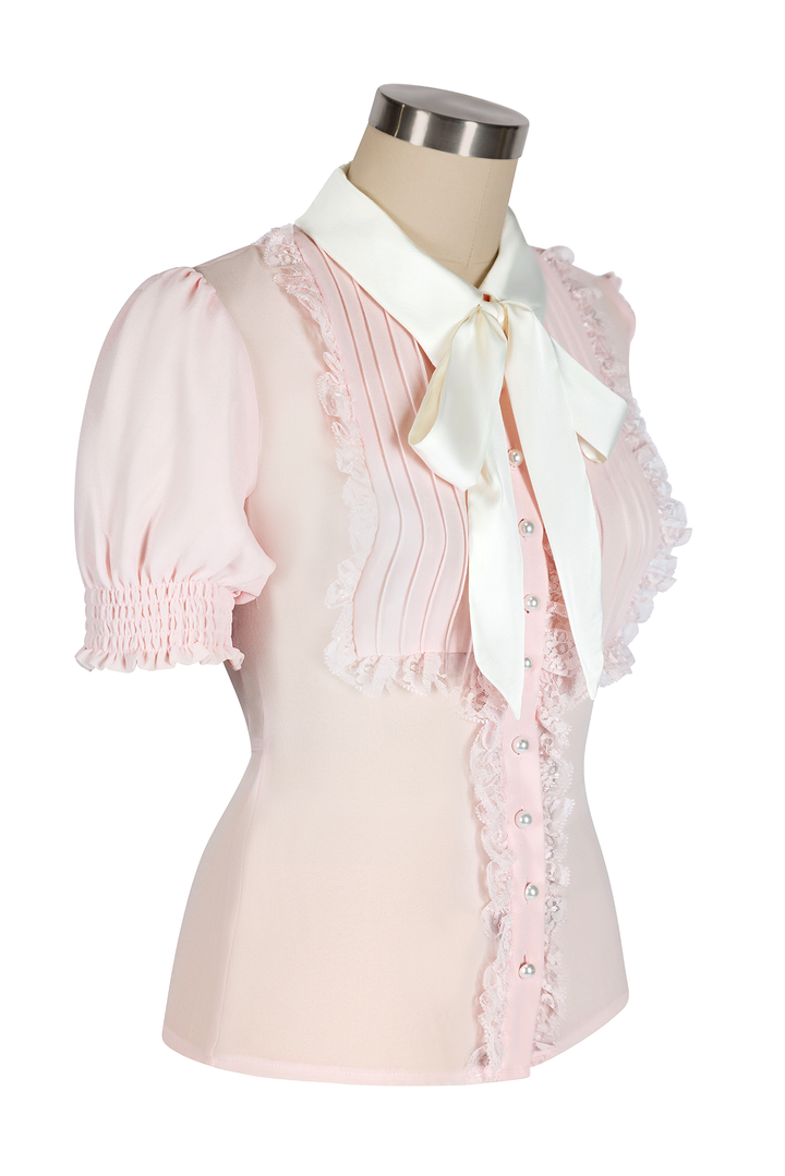 Kitten Noir Blouse (Pink)
