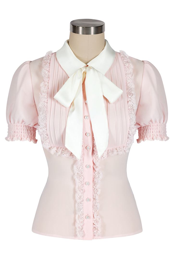Kitten Noir Blouse (Pink)