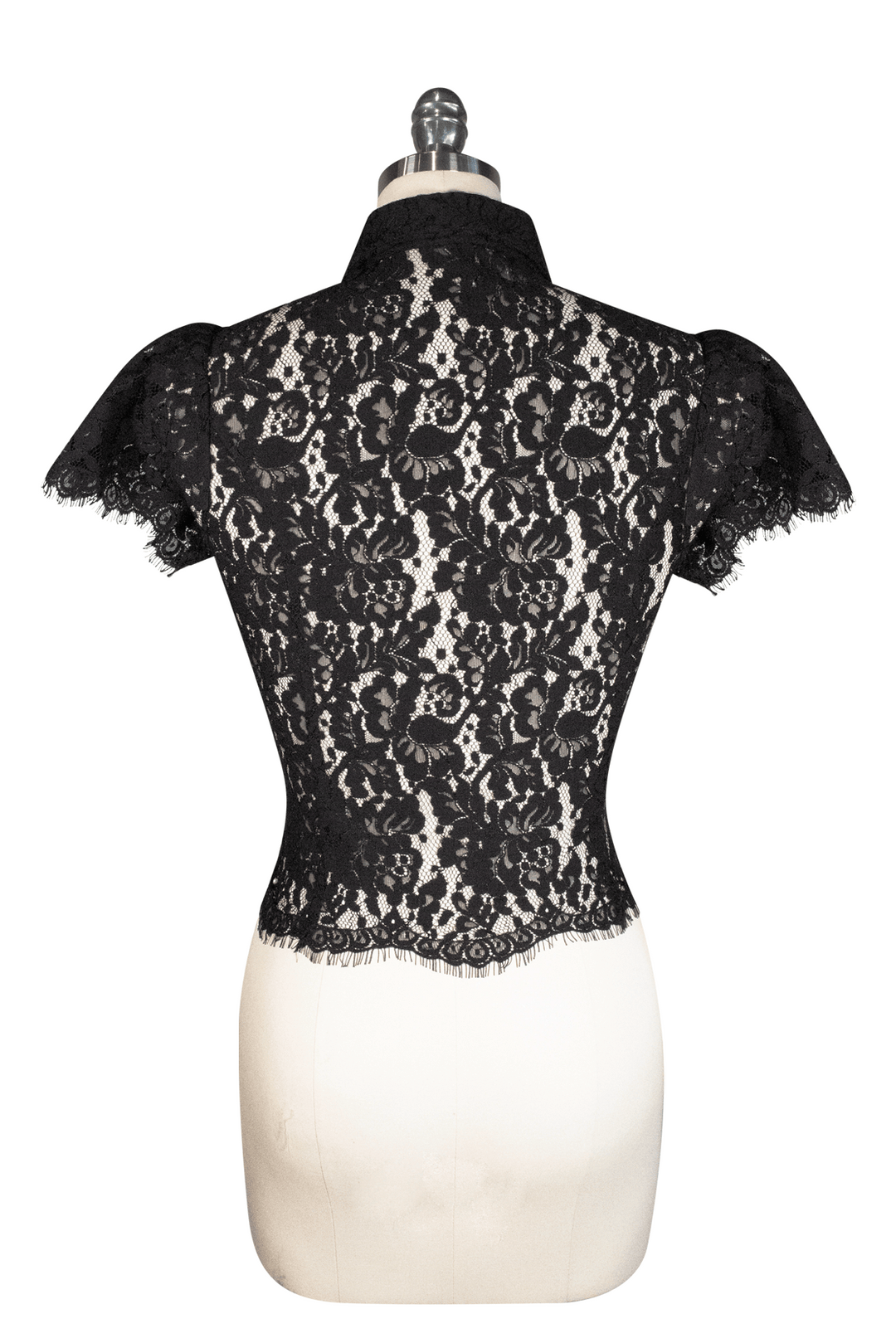 La Luna Lace Blouse (Black) - Kitten D'Amour