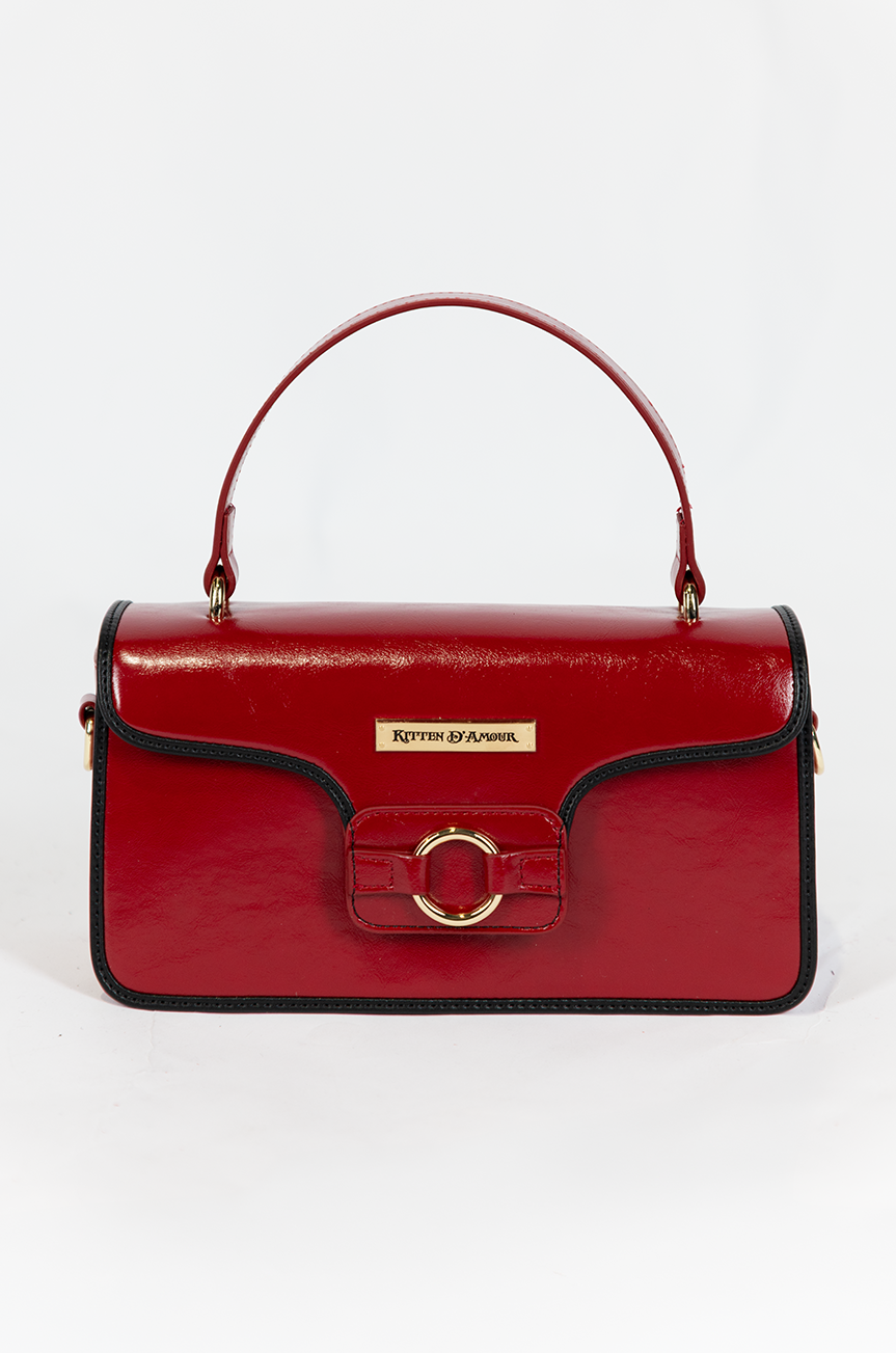 Madison Square Handbag (Burgundy/Black)