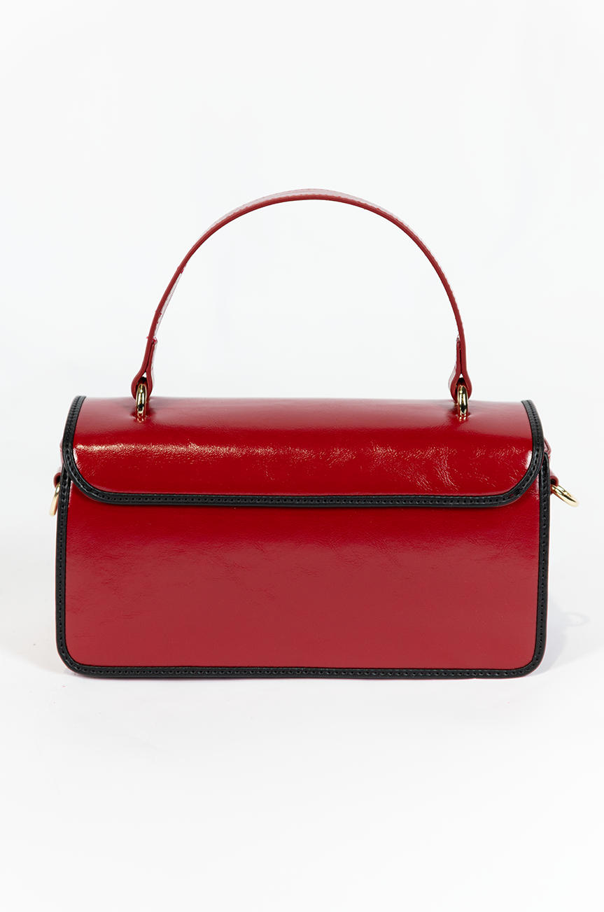 Madison Square Handbag (Burgundy/Black)