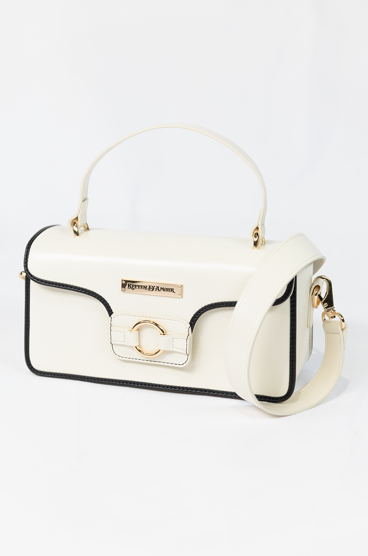Madison Square Handbag (Black/Off White)