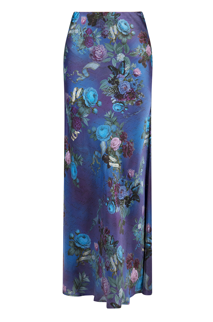Mon Amour Bias Maxi Skirt (Print)