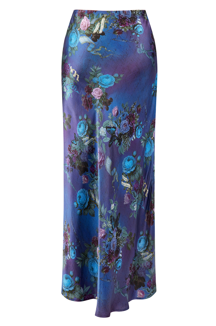 Mon Amour Bias Maxi Skirt (Print)