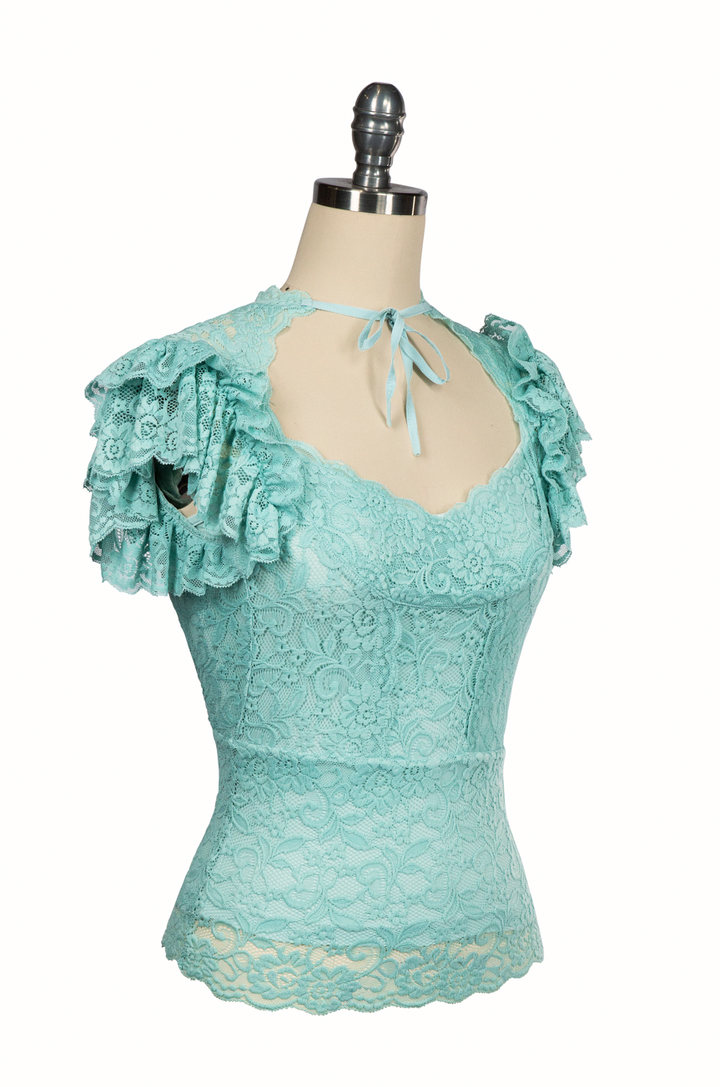 Mayfair Lace Camisole (Blue)