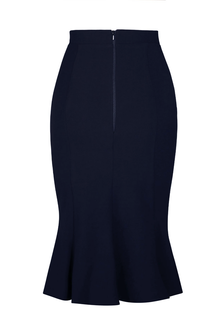 D'Amour Mermaid Wiggle Skirt (Navy)