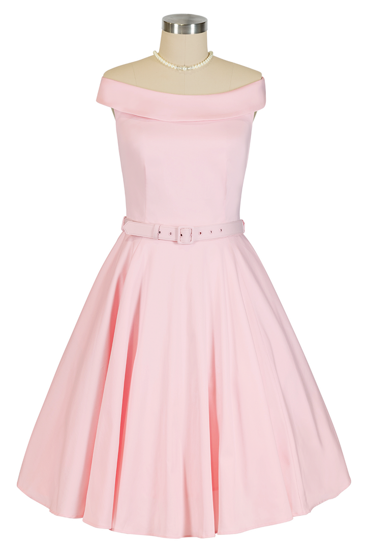 Oriana Belted Dress (Pink)