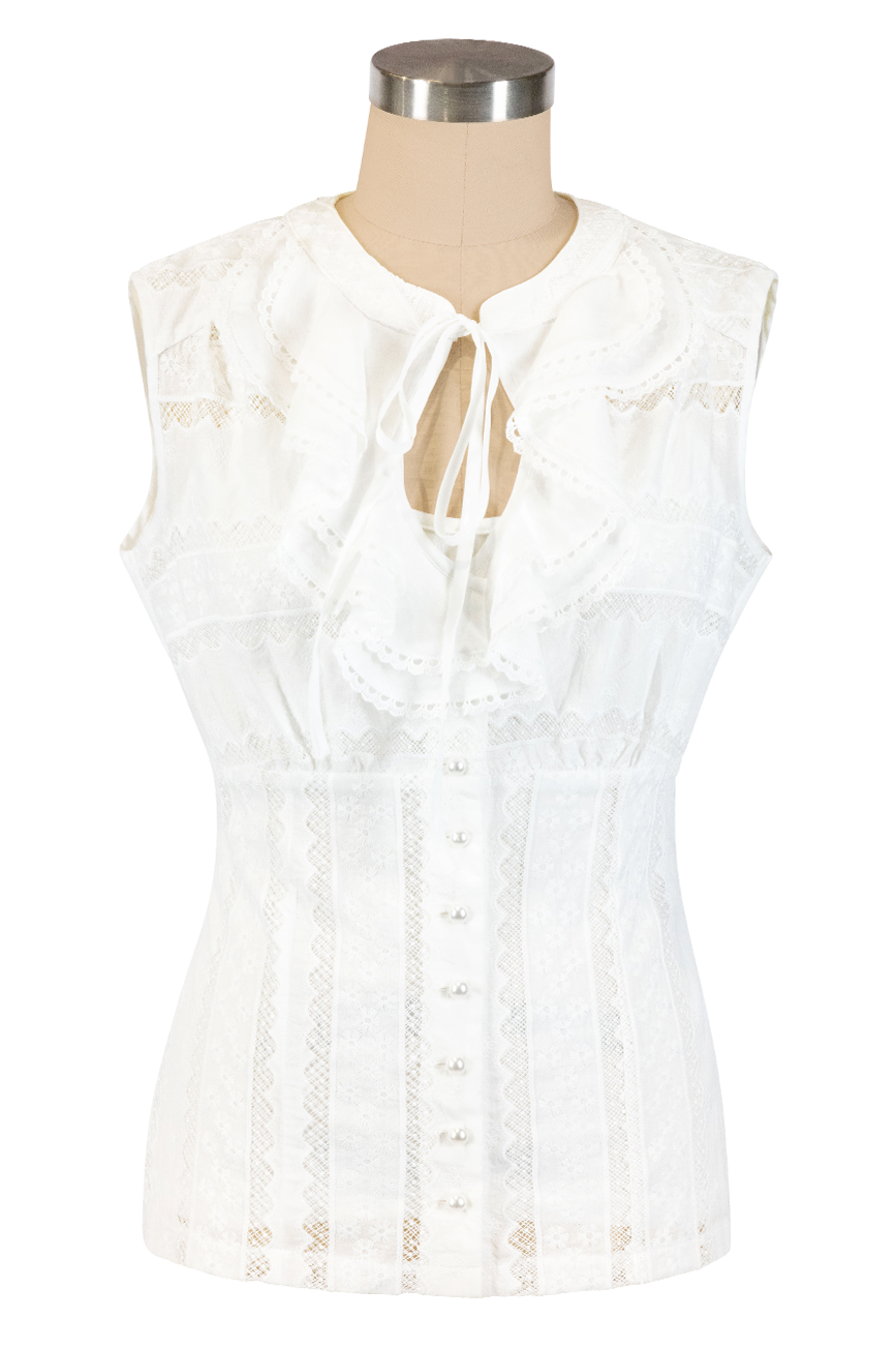Porcelain Blouse With Singlet