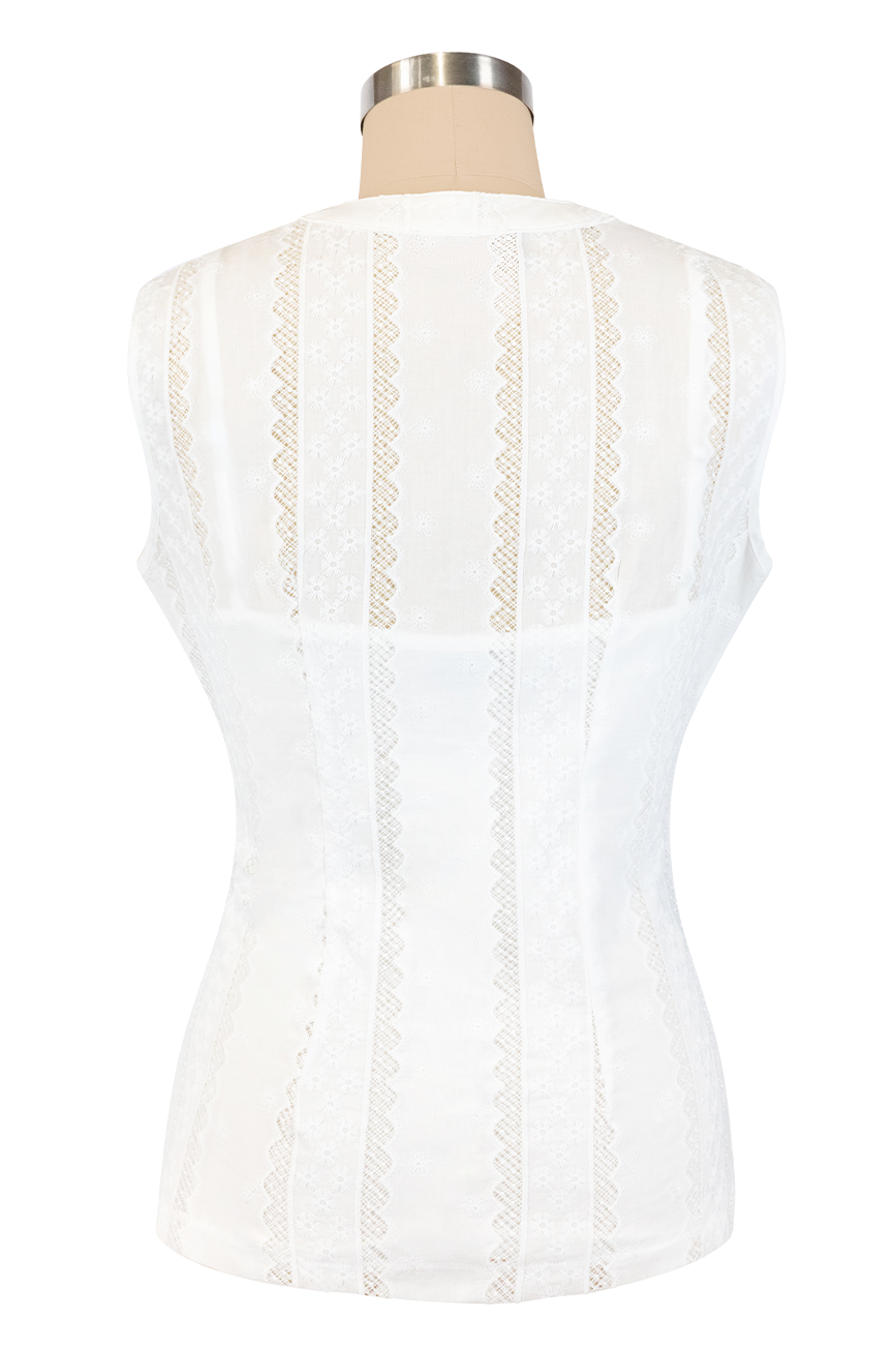 Porcelain Blouse With Singlet