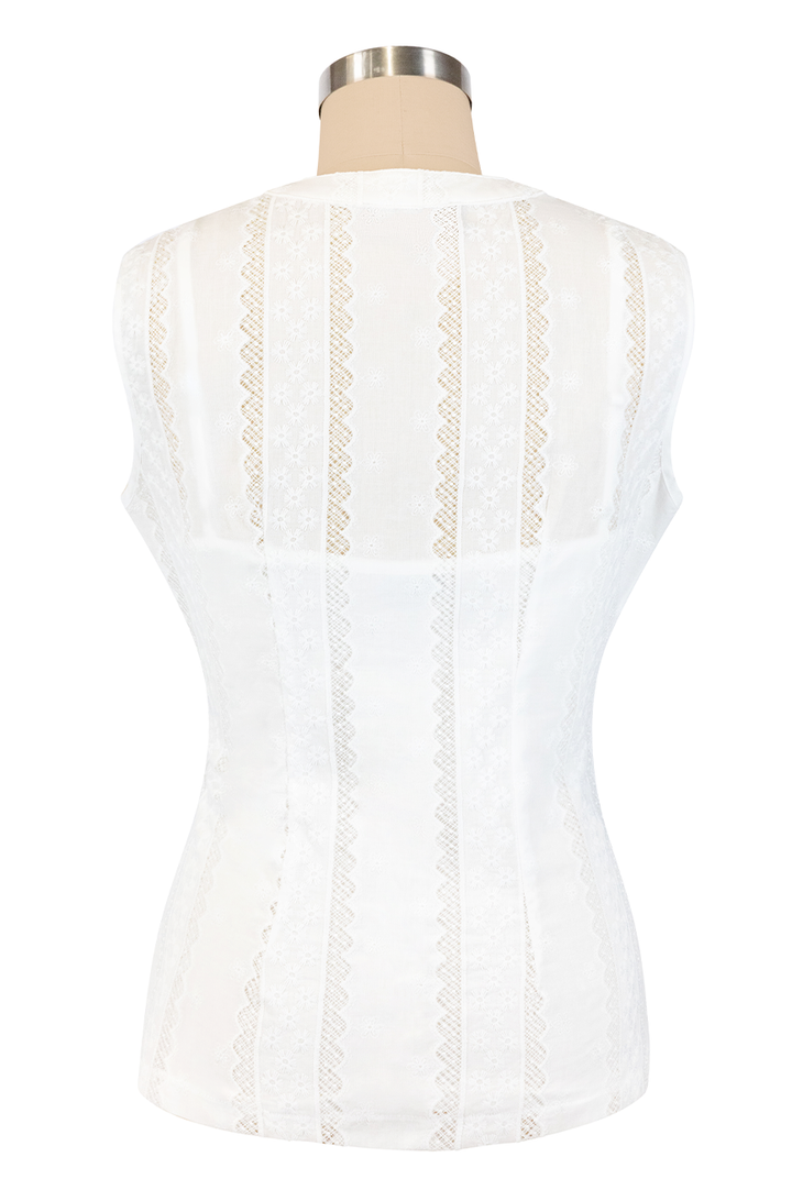 Porcelain Blouse With Singlet